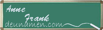 Anne Frank Visitenkarte